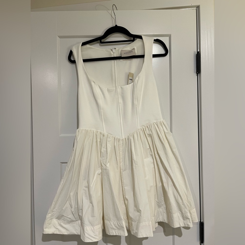 BHLDN Cream Sleeveless Dress